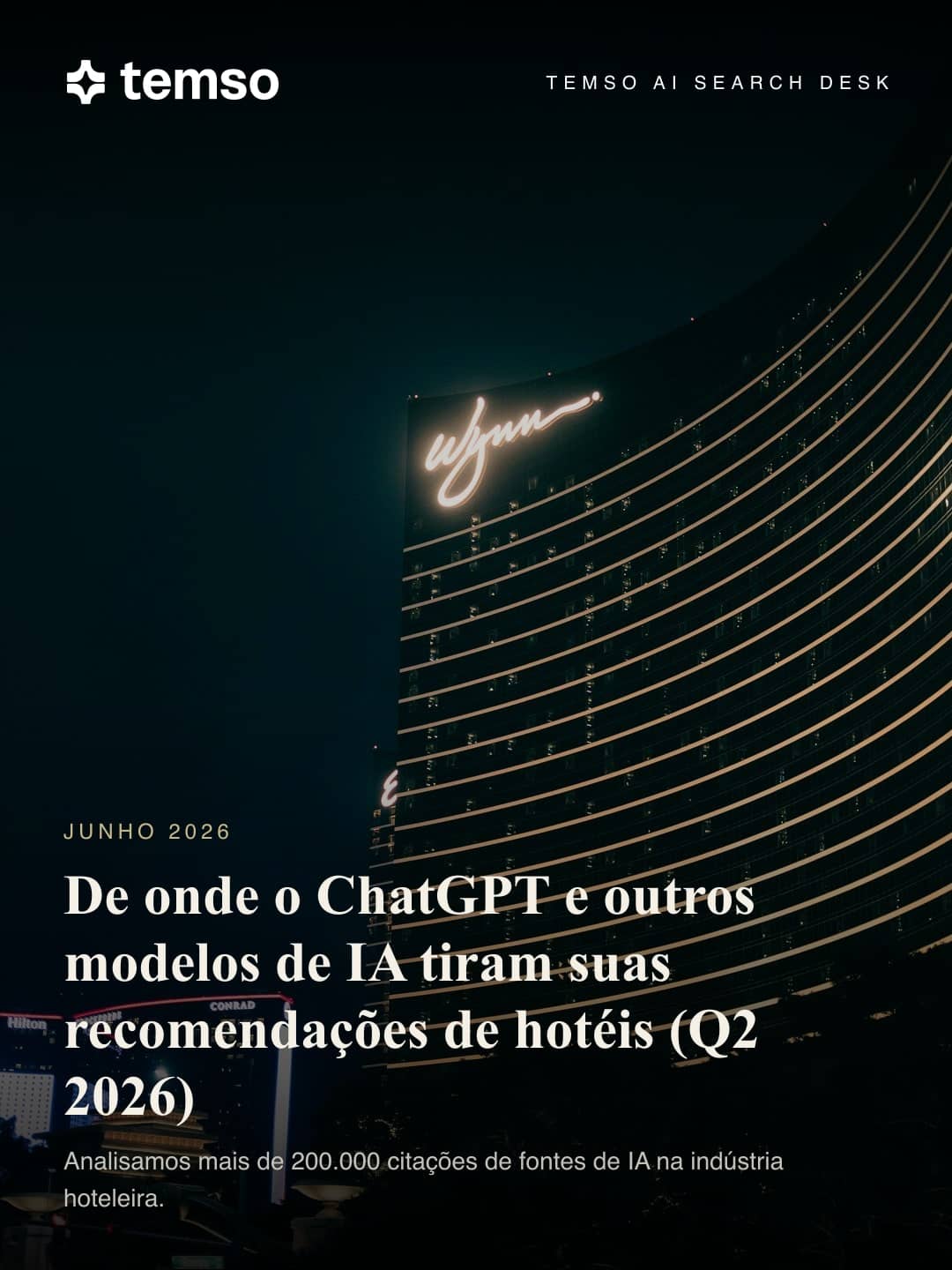 De onde o ChatGPT e outros modelos de IA tiram suas recomendações de hotéis (Q2 2026)