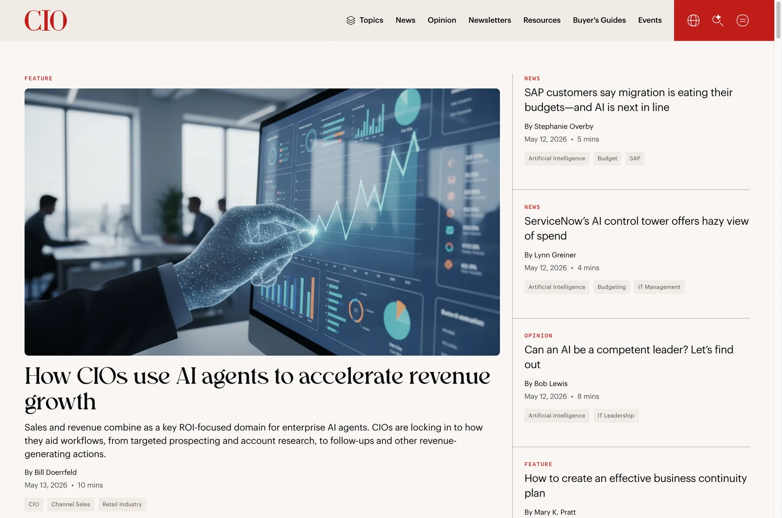 Home page CIO