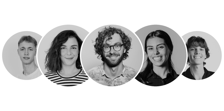 Overlapping avatars representing unlimited team members