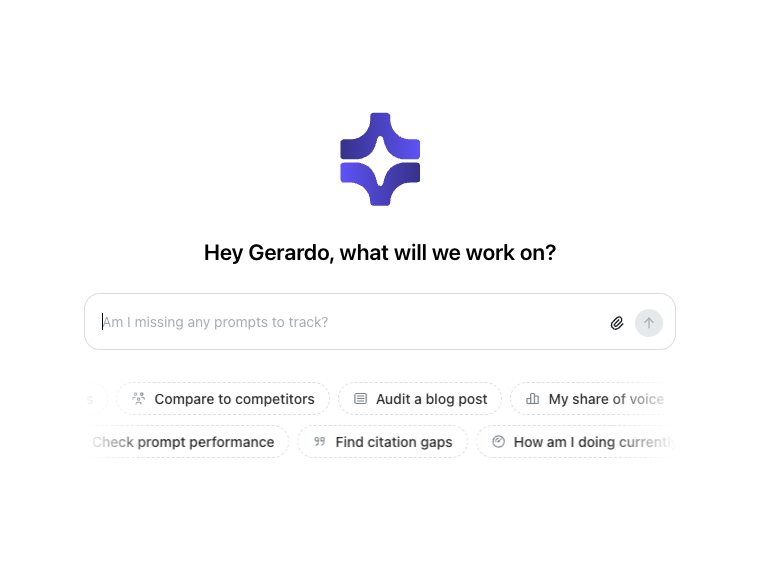 The Temso AI agent: ask it what to work on, and it does the work